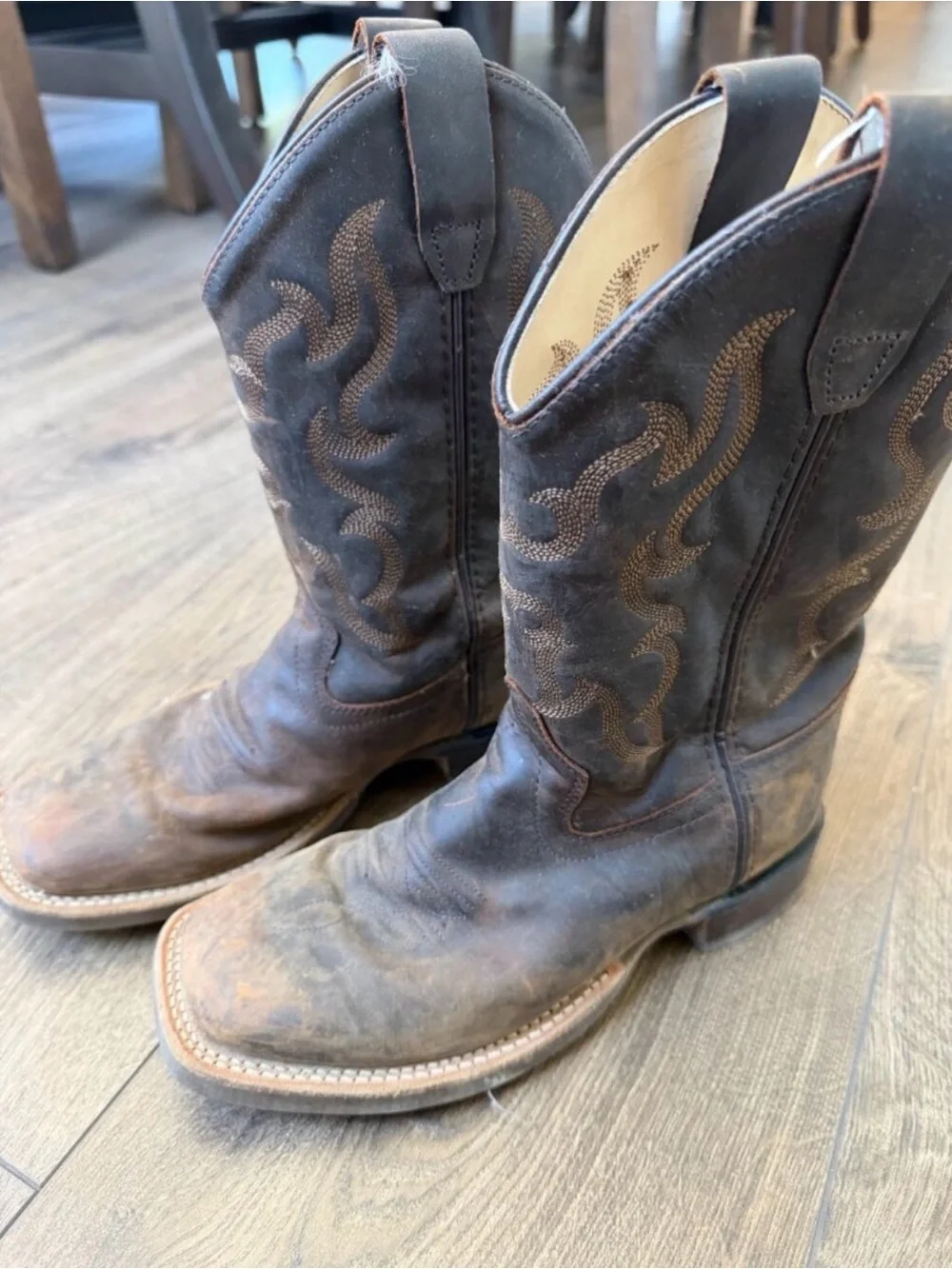 Old West Brand Little Boys' Western Boots - Broad Square toe - SIZE 2.5 (kids)